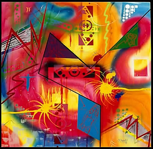 You're Tumbling _ Mixed Media on Canvas ( Life Series)