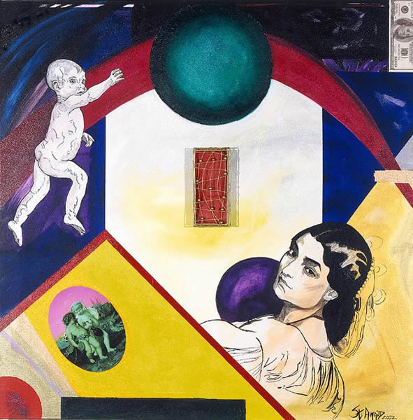 Billion Dollar Baby Mixed Media on Canvas