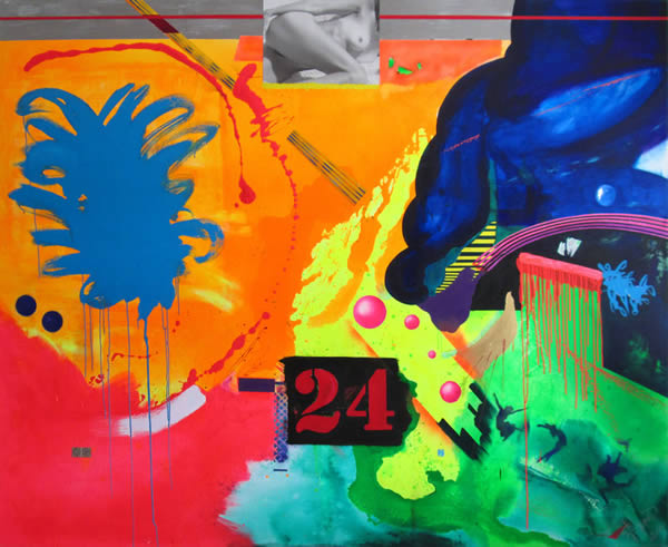 Mundata Sonata 24 Mixed Media On Canvas 78 h x 84 w in | 198.2 x 213.4 cm Michael St Amand 2012